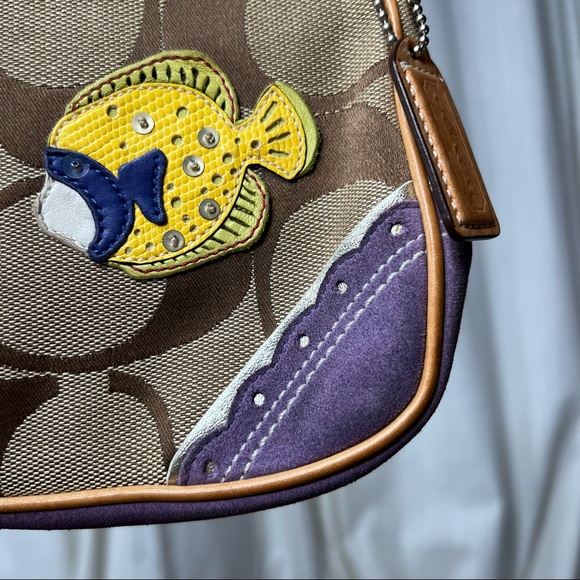 Coach Limited Edition Mini Side Bag with Fish and Coral Aplique 1491 - Picture 3 of 15